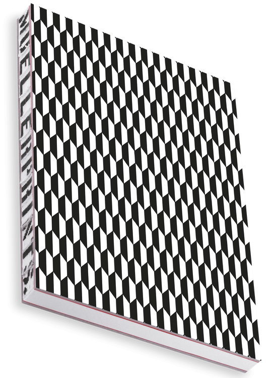 Overhead product shot of MUELLERPRINTS. Paperwork Black No. 05 Hardcover · 160 Seiten · Kariert