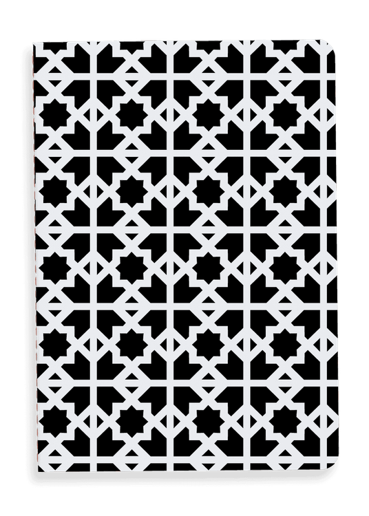 Overhead product shot of MUELLERPRINTS. Paperwork Black No. 11 Notizhefte · 60 Seiten · Kariert