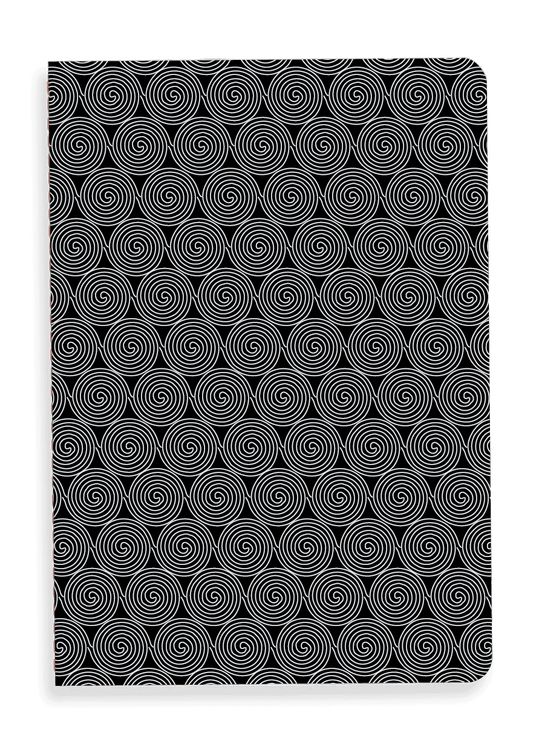 Overhead product shot of MUELLERPRINTS. Paperwork Black No. 13 Notizhefte · 20 Seiten · Blanko