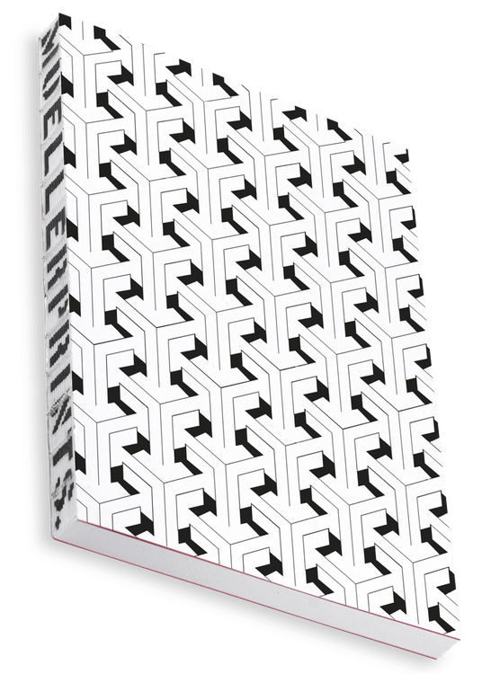 Overhead product shot of MUELLERPRINTS. Paperwork Black No. 04 Softcover · 160 Seiten · Kariert