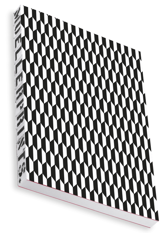 Overhead product shot of MUELLERPRINTS. Paperwork Black No. 05 Softcover · 160 Seiten · Blanko