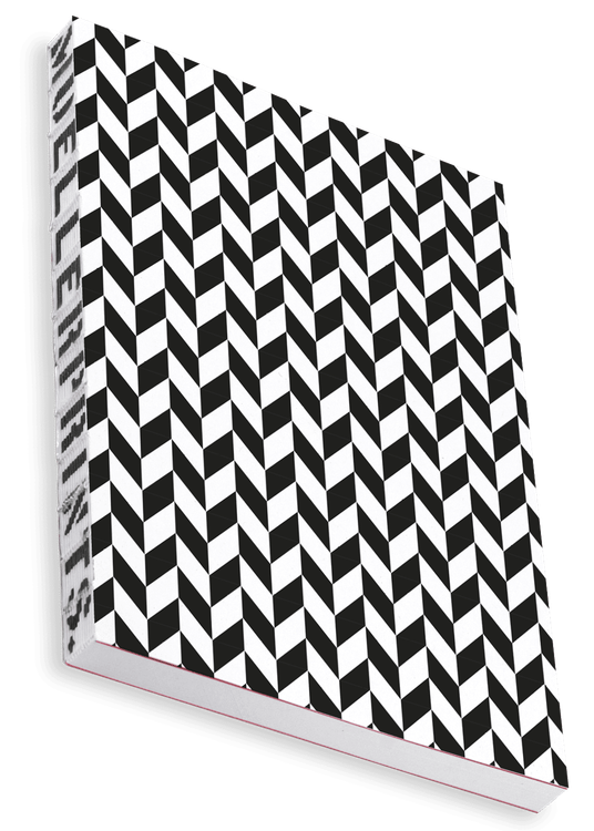 Overhead product shot of MUELLERPRINTS. Paperwork Black No. 07 Softcover · 160 Seiten · Blanko