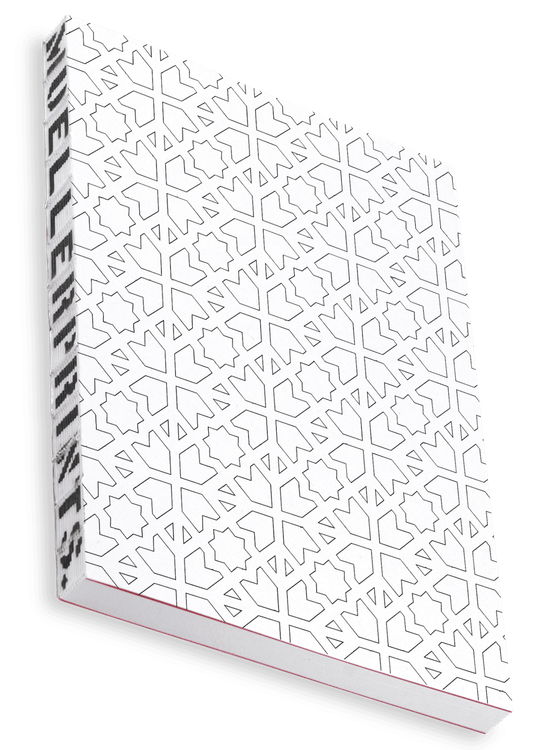 Overhead product shot of MUELLERPRINTS. Paperwork Black No. 10 Softcover · 160 Seiten · Blanko