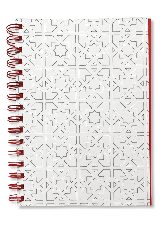 Overhead product shot of MUELLERPRINTS. Paperwork Black No. 10 Spiralbücher · 200 Seiten · Blanko